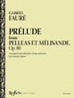 Prelude from Pelleas et Melisande, Op. 80 Orchestra sheet music cover